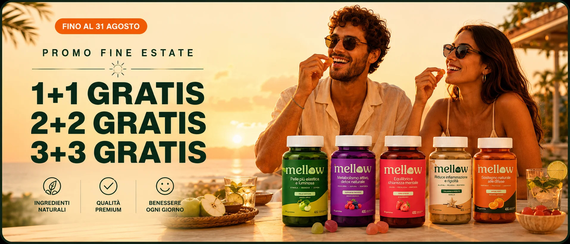 Promo Fine Estate — 1+1 Gratis, 2+2 Gratis, 3+3 Gratis, fino al 31 agosto